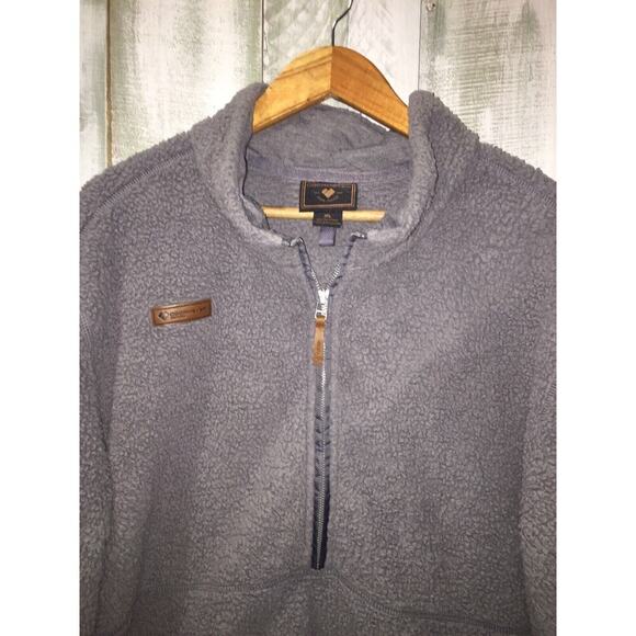 Obermeyer Sherpa Pullover Mens Size XL Gray Outdoor 1/2 Zip Sweater Hiking - Picture 2 of 10
